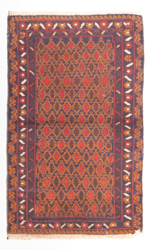 Baluch-tæppe - 131 x 71 cm - flerfarvet
