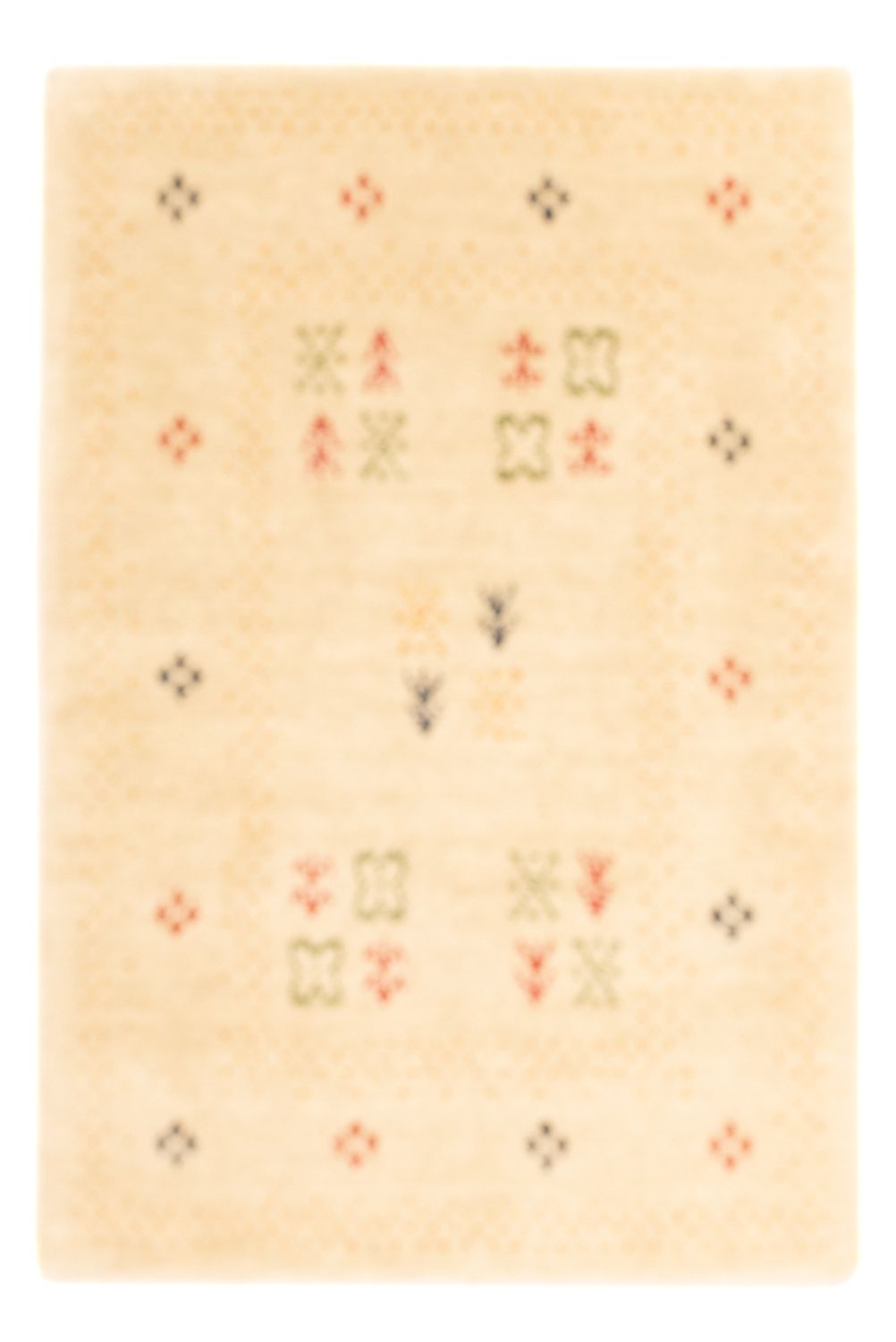 Gabbeh Tæppe - Loribaft Softy - 90 x 60 cm - beige