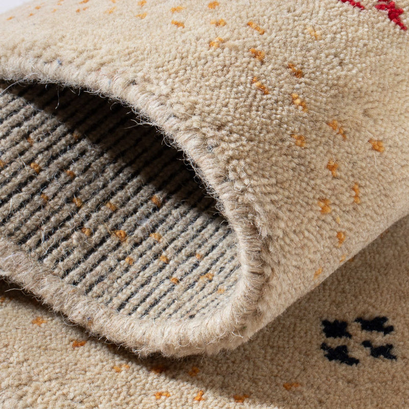 Gabbeh Tæppe - Loribaft Softy - 90 x 60 cm - beige