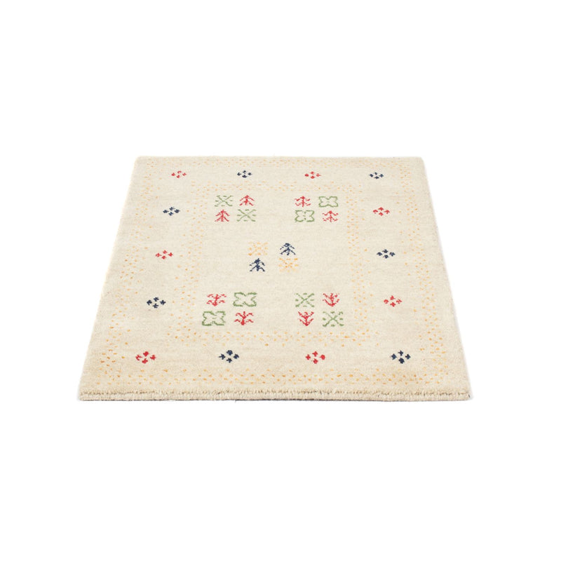 Gabbeh Tæppe - Loribaft Softy - 90 x 60 cm - beige