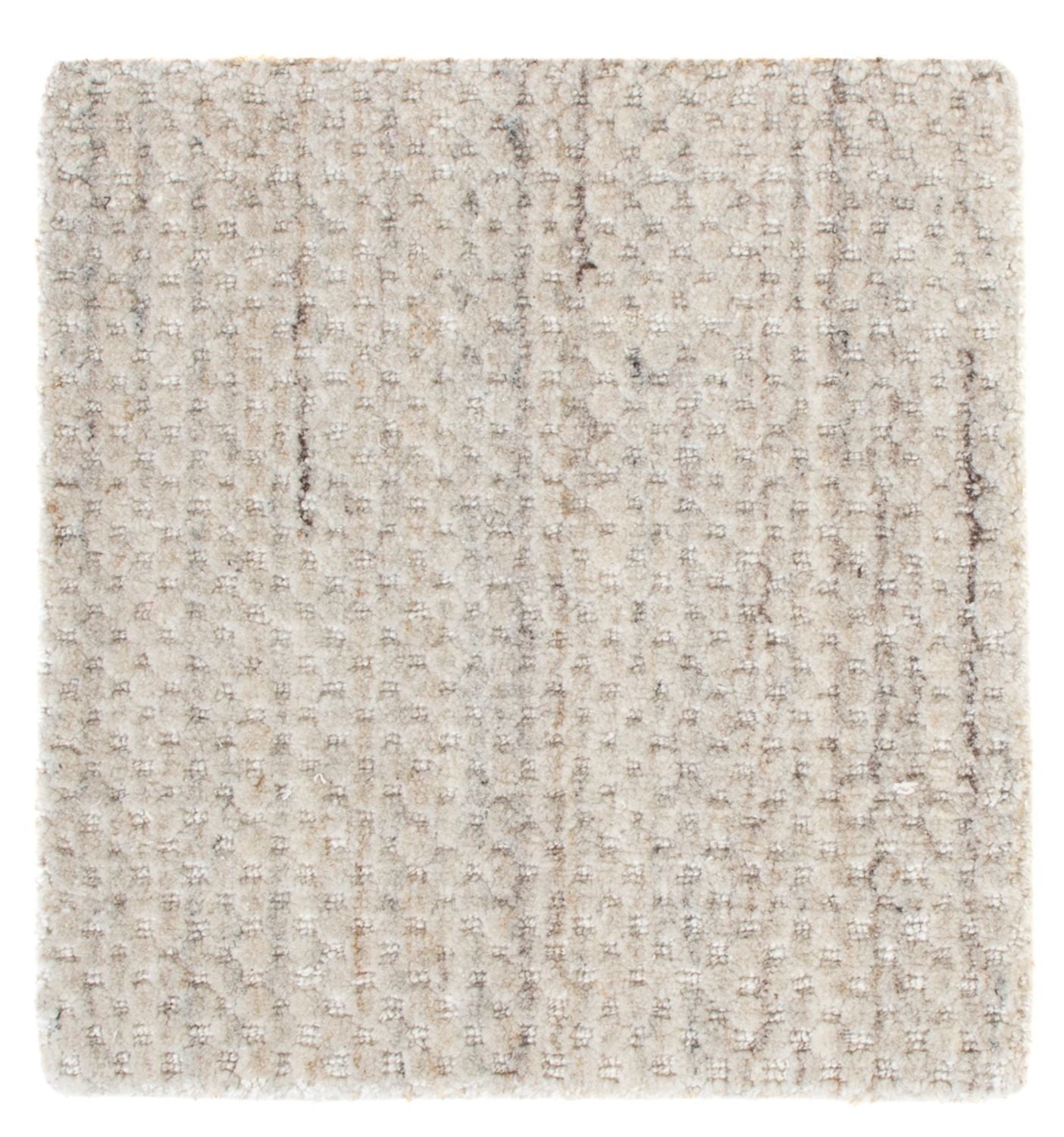 Uldtæppe firkantet  - 31 x 31 cm - lysegrå