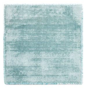 Viskose tæppe firkantet  - 30 x 30 cm - lyseblå