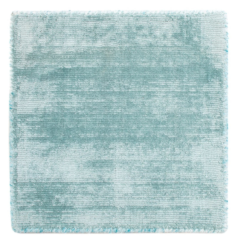 Viskose tæppe firkantet  - 30 x 30 cm - lyseblå