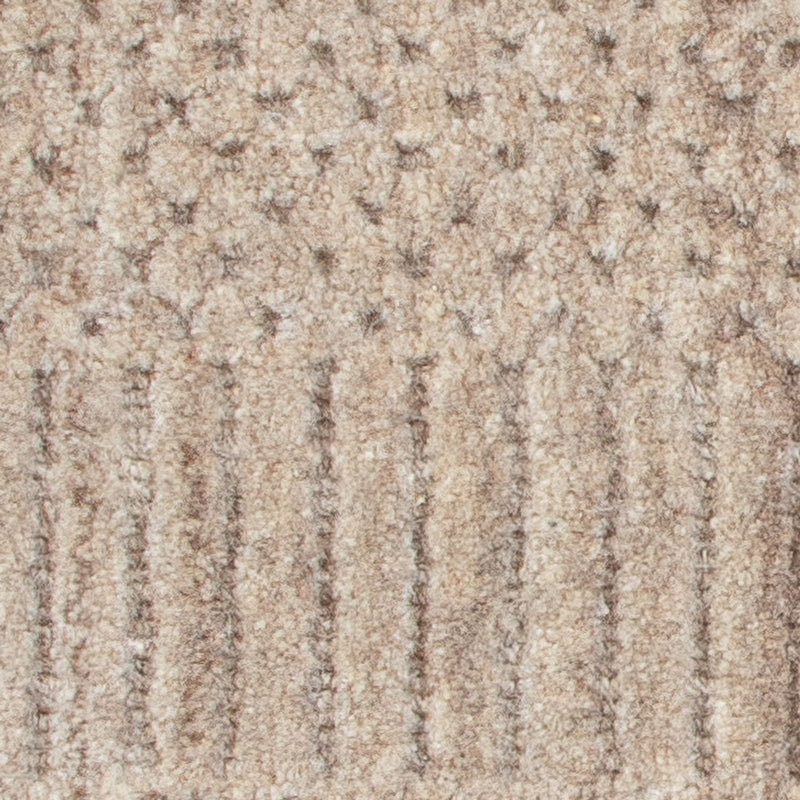 Uldtæppe firkantet  - 30 x 30 cm - brun