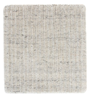 Uldtæppe firkantet  - 30 x 30 cm - lysegrå