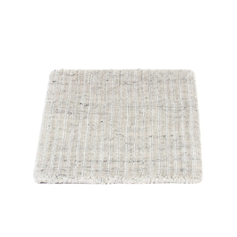 Uldtæppe firkantet  - 30 x 30 cm - lysegrå