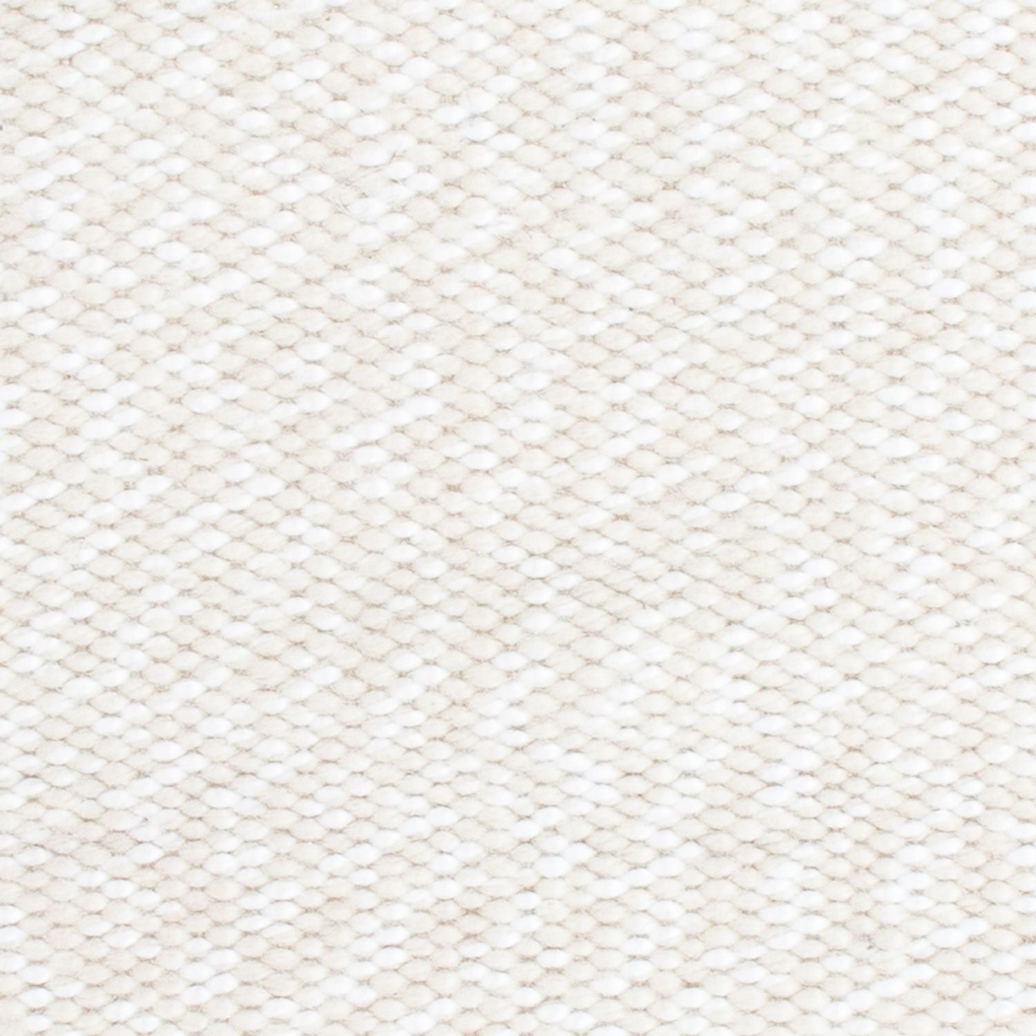 Uldtæppe firkantet  - 34 x 31 cm - hvid