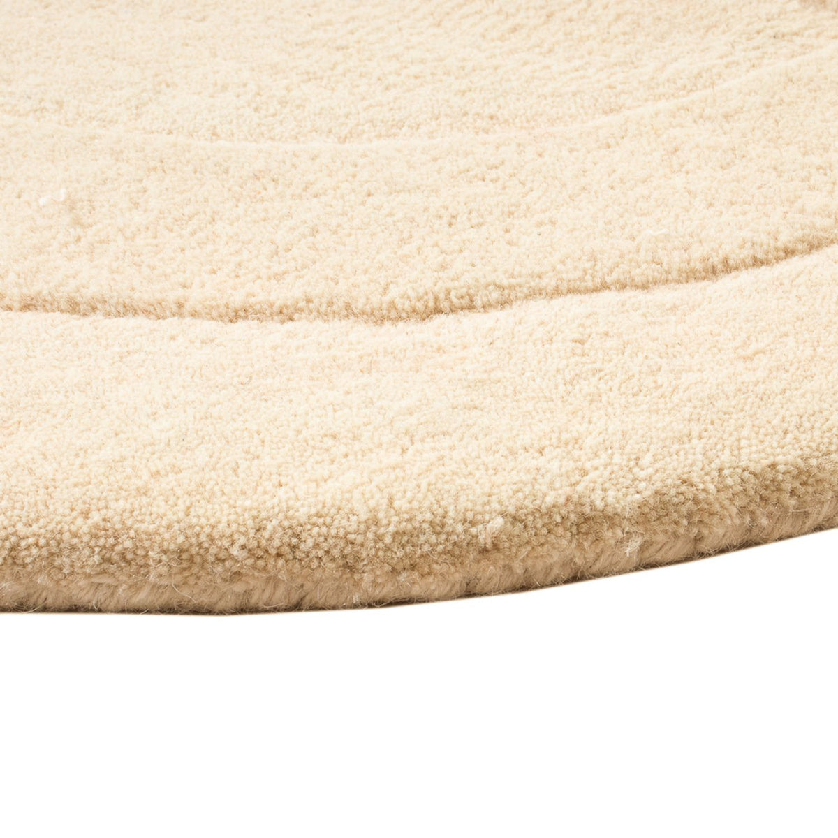 Uldtæppe - 92 x 60 cm - beige