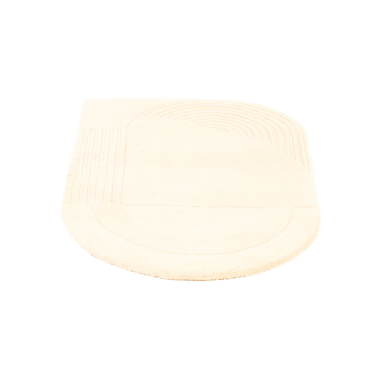 Uldtæppe - 92 x 60 cm - beige