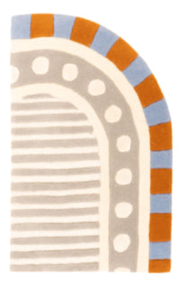 Uldtæppe - 97 x 61 cm - flerfarvet