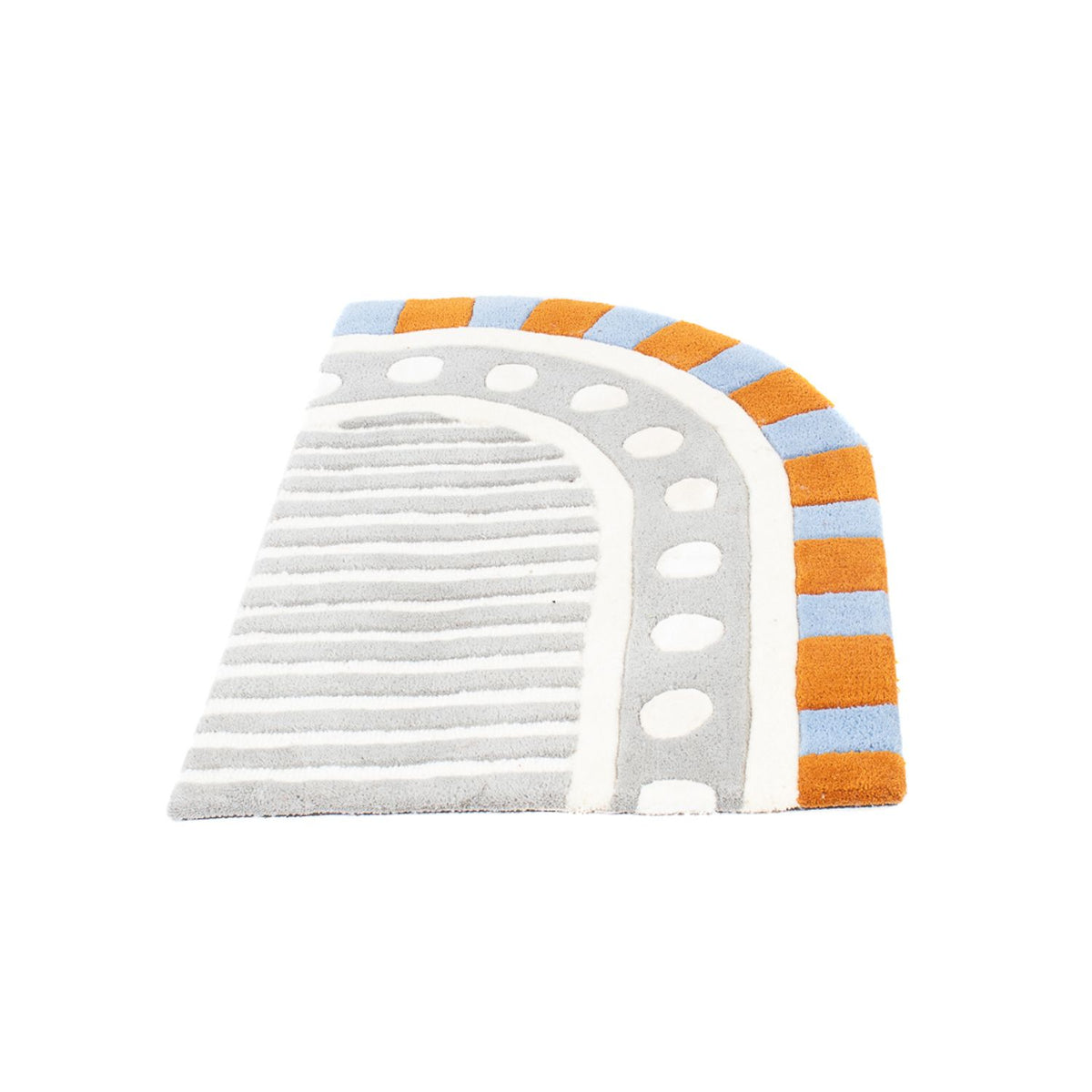 Uldtæppe - 97 x 61 cm - flerfarvet