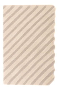 Uldtæppe - 91 x 61 cm - beige