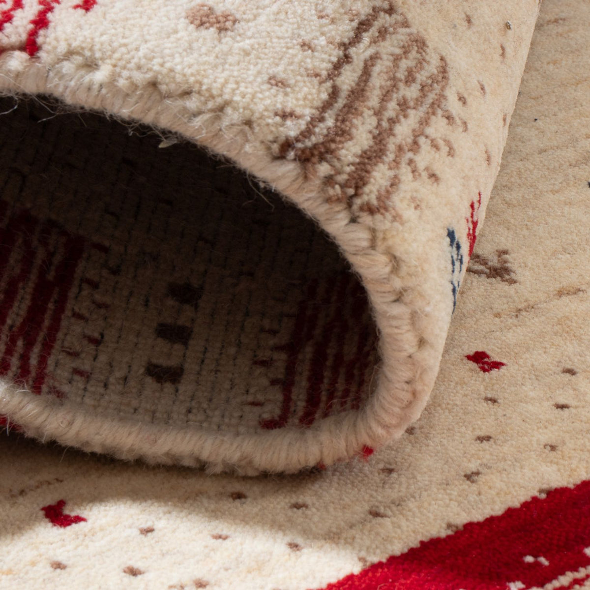 Gabbeh-tæppe - Loribaft Indus - 90 x 60 cm - flerfarvet