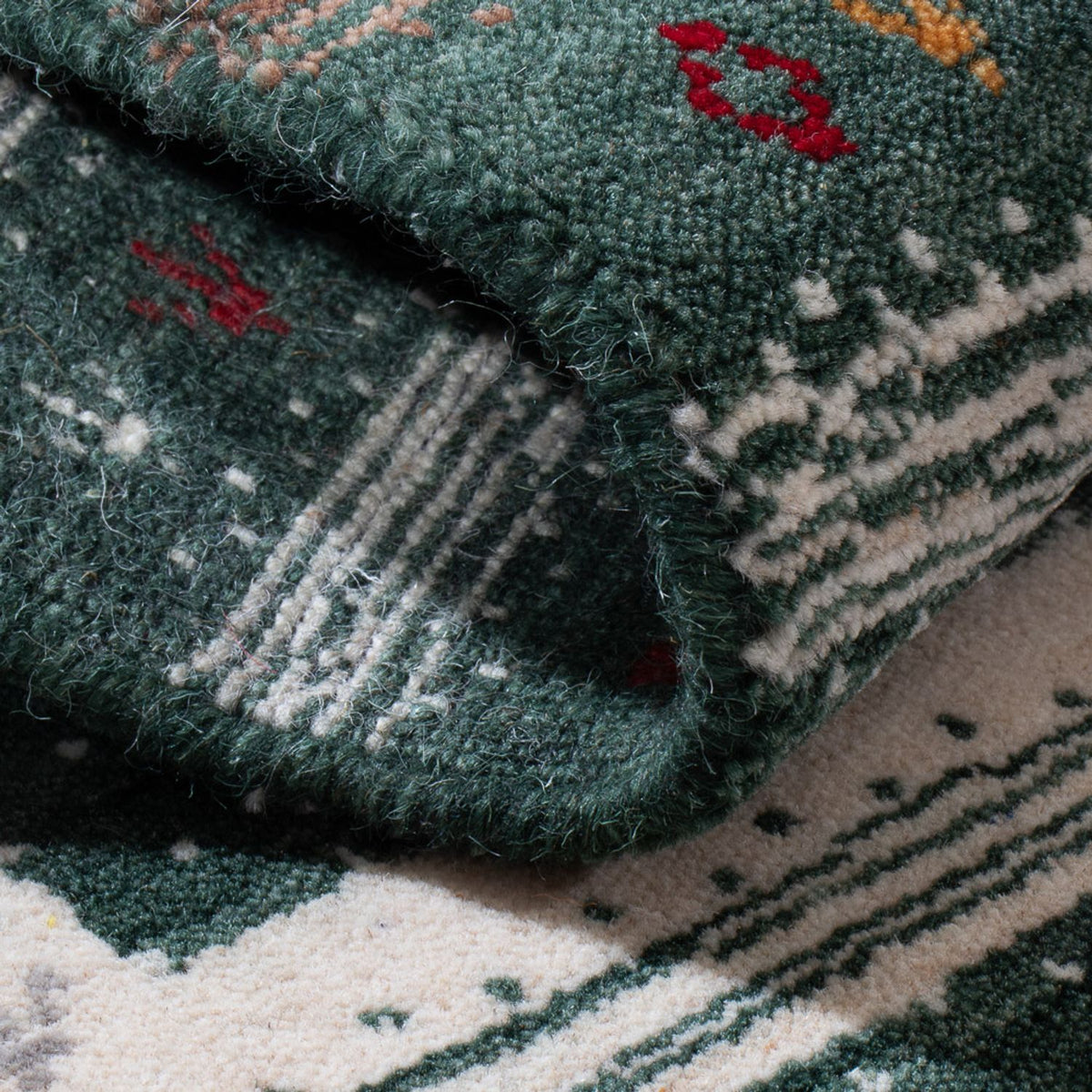 Gabbeh-tæppe - Loribaft Indus - 90 x 60 cm - flerfarvet