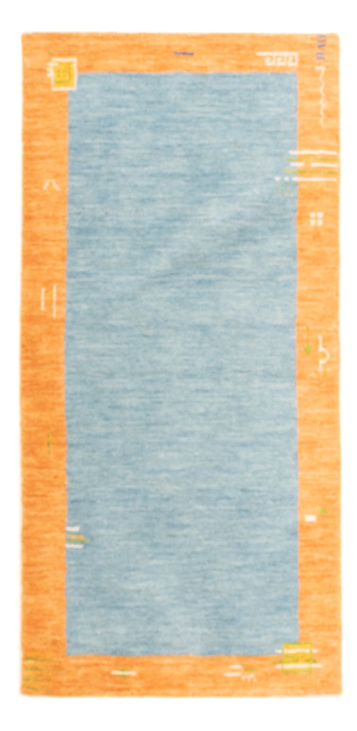 Gabbeh-tæppe - Indus - 140 x 70 cm - lyseblå