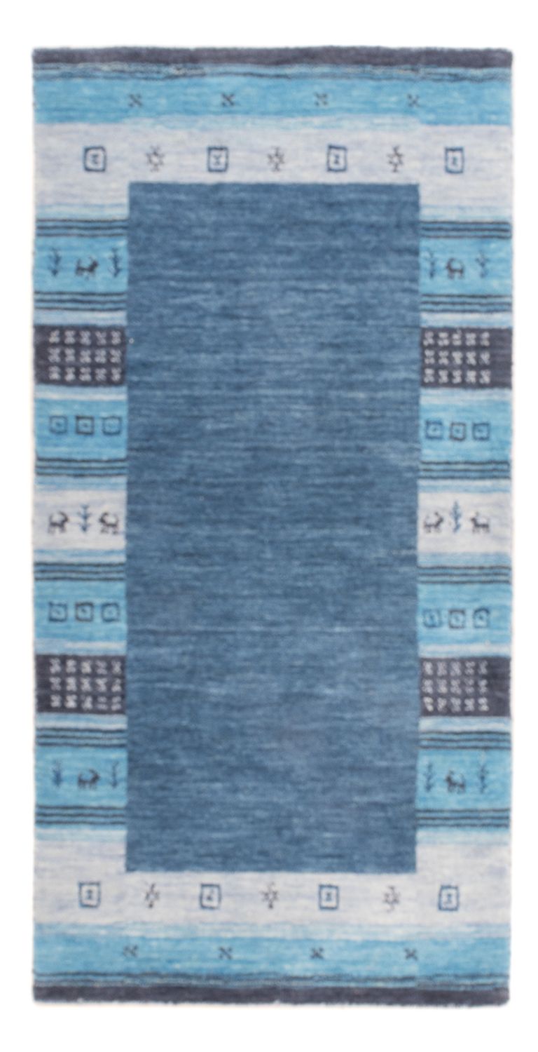 Gabbeh-tæppe - Indus - 140 x 70 cm - blå