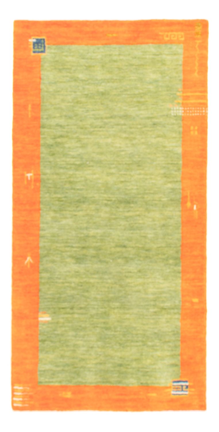 Gabbeh-tæppe - Indus - 140 x 70 cm - lysegrøn