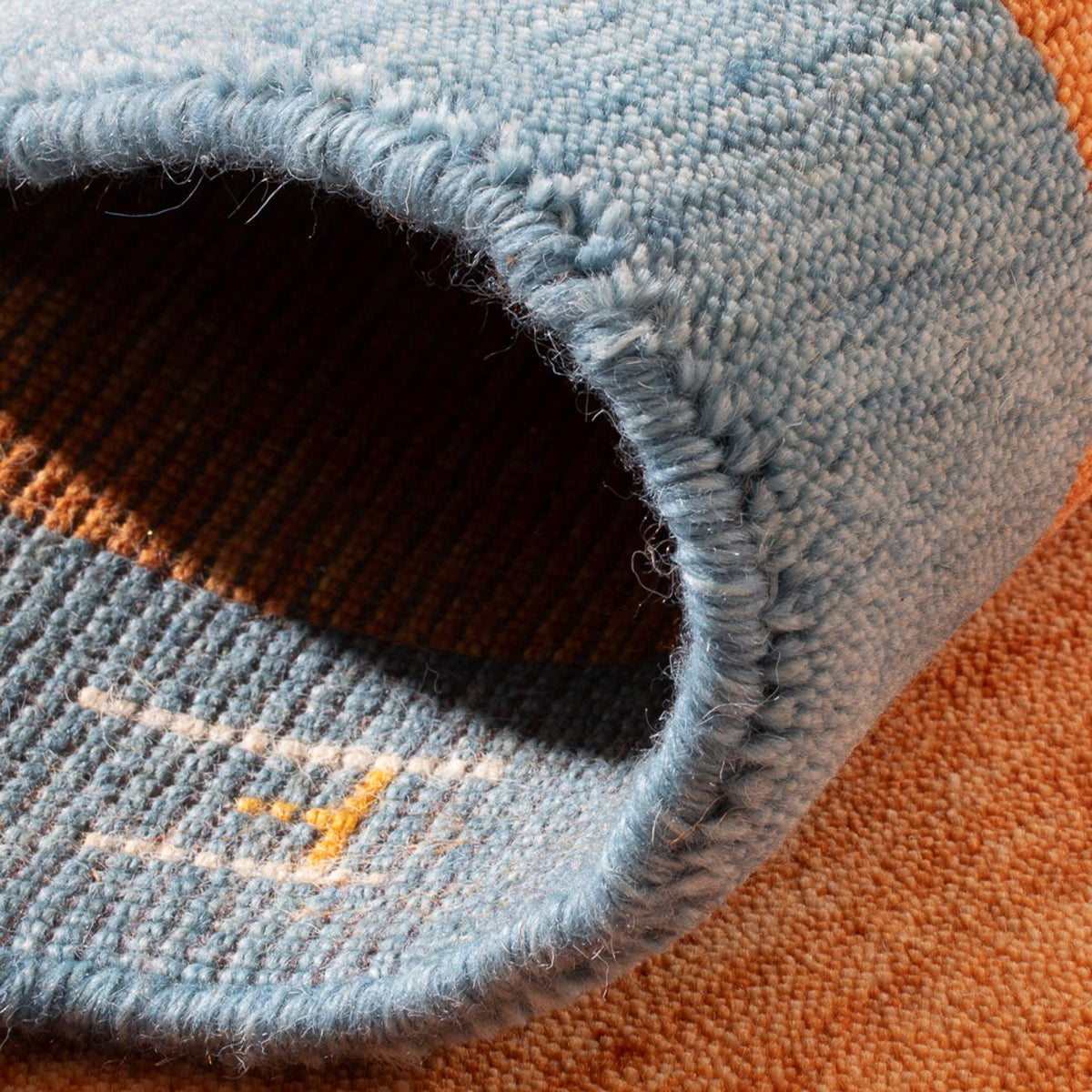 Gabbeh-tæppe - Indus - 140 x 70 cm - orange