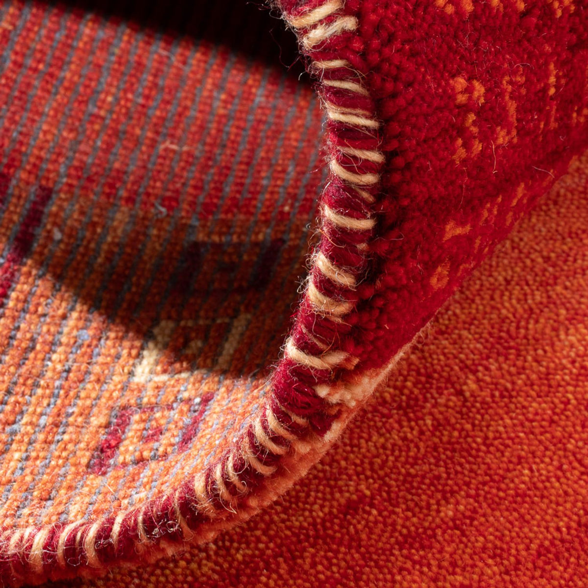 Gabbeh-tæppe - Indus - 145 x 70 cm - orange