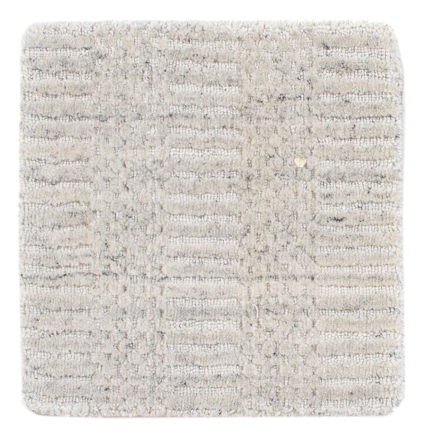 Uldtæppe firkantet  - 30 x 30 cm - lysegrå