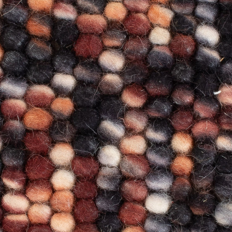 Uldtæppe firkantet  - 32 x 32 cm - flerfarvet