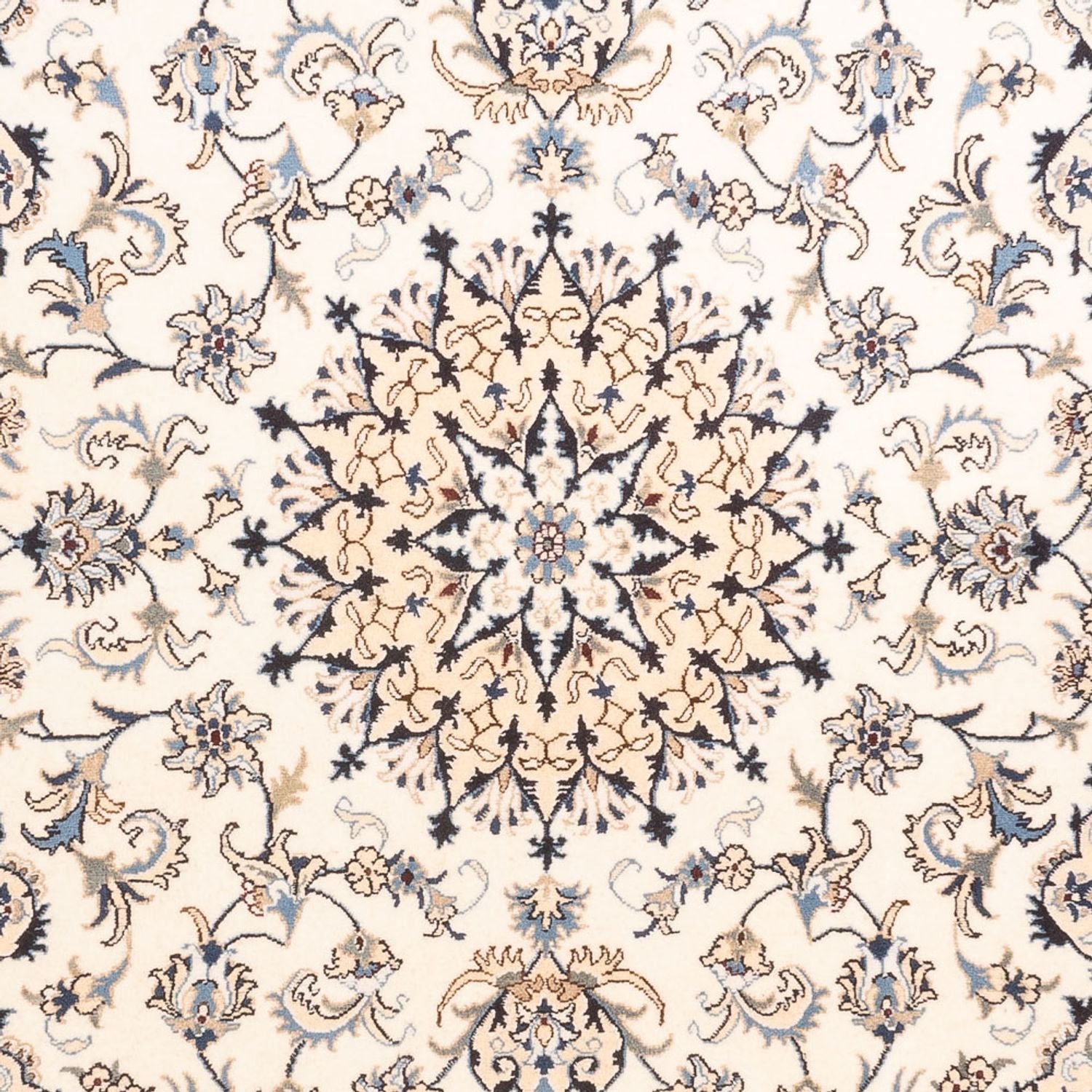 Orientalsk tæppe - Nain - Indus - 232 x 157 cm - creme