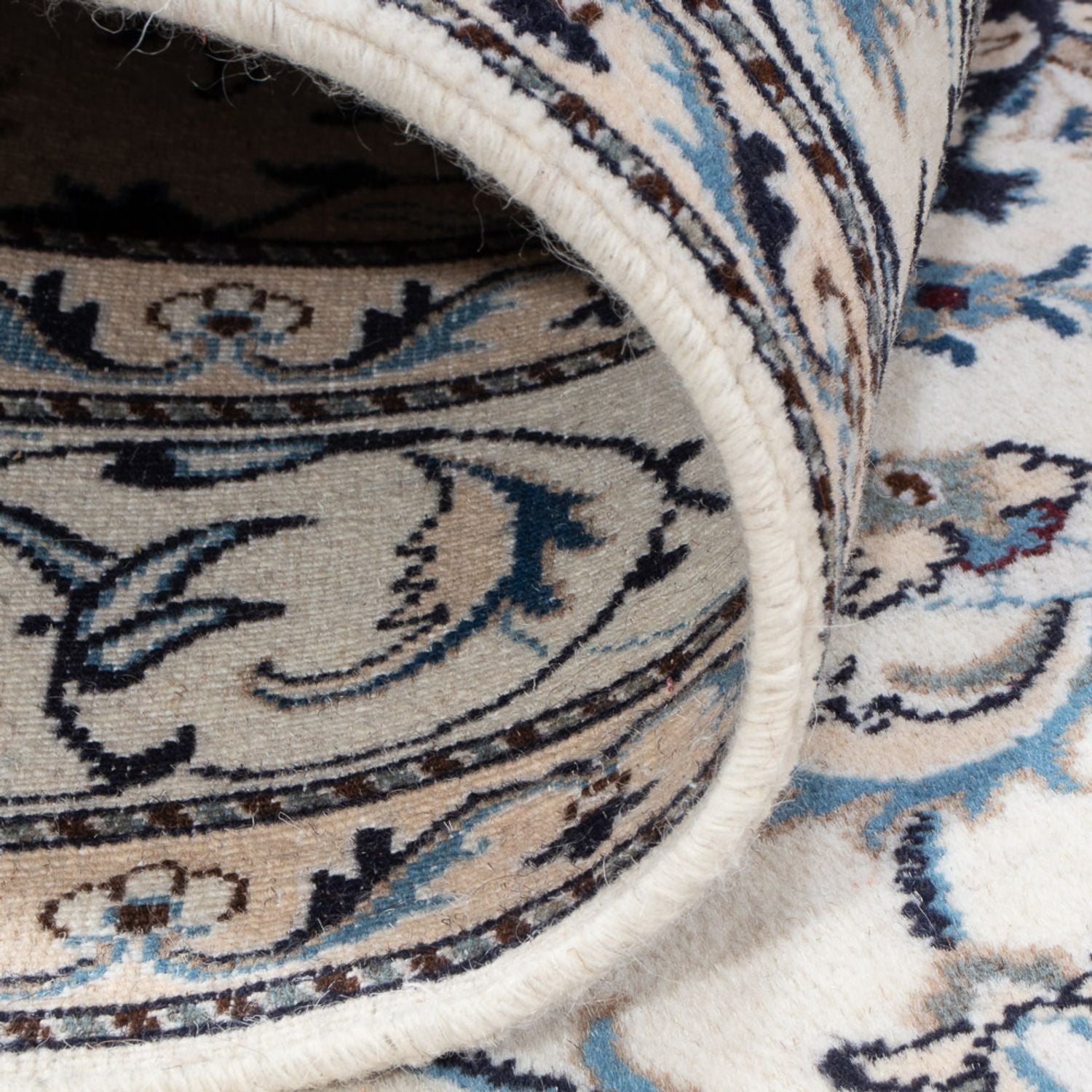 Orientalsk tæppe - Nain - Indus - 232 x 157 cm - creme