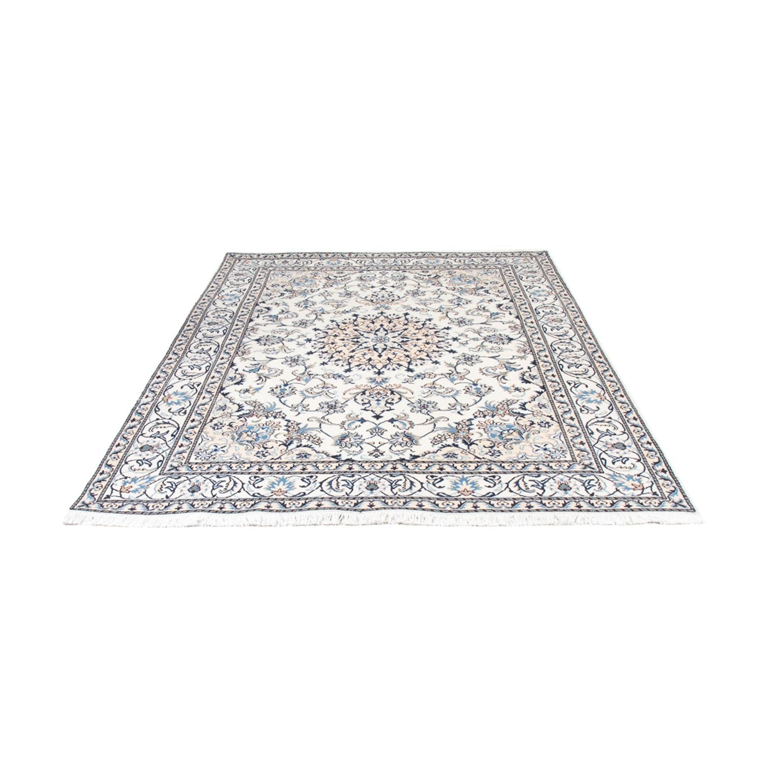 Orientalsk tæppe - Nain - Indus - 232 x 157 cm - creme