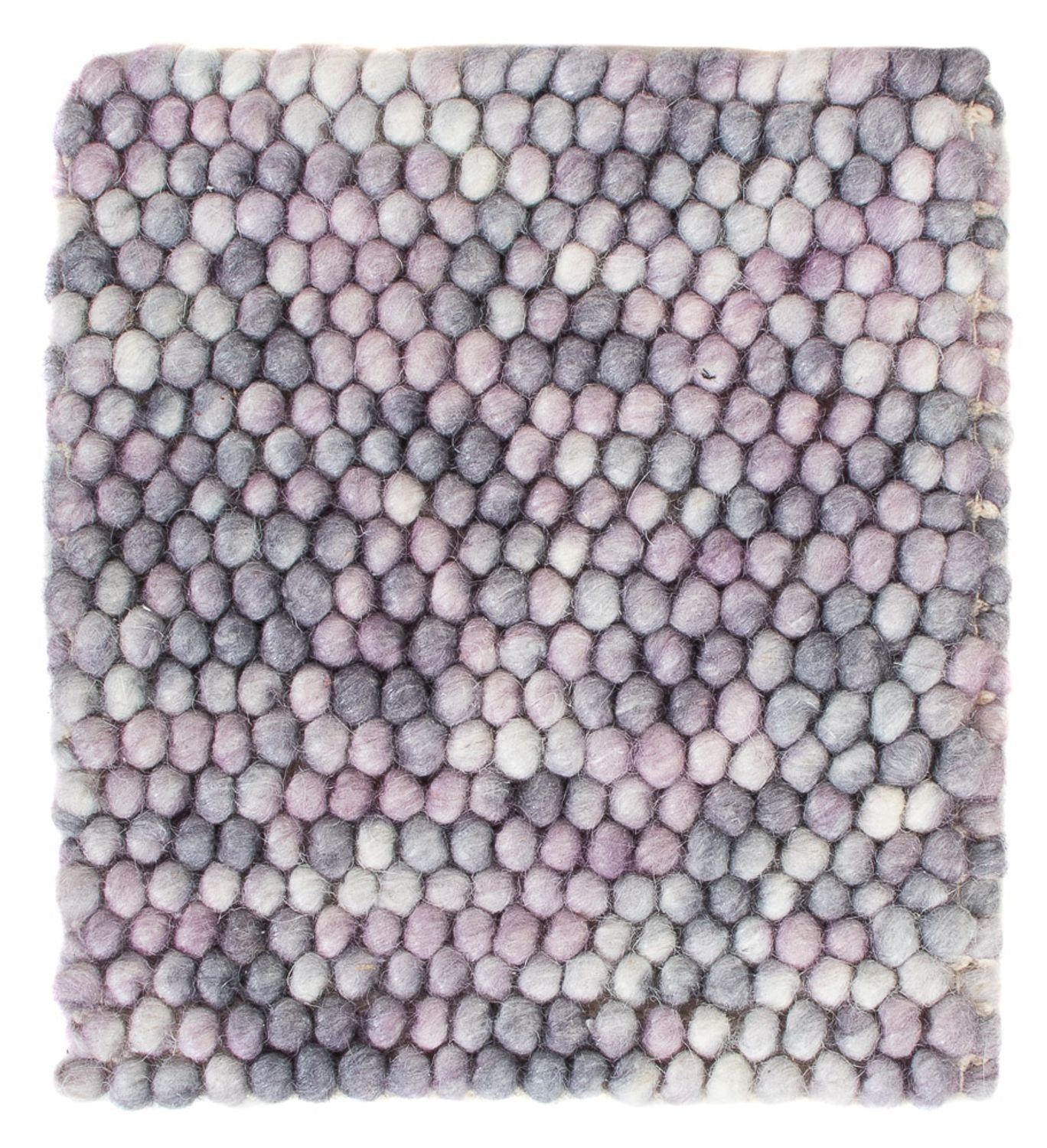 Uldtæppe firkantet  - 32 x 32 cm - flerfarvet