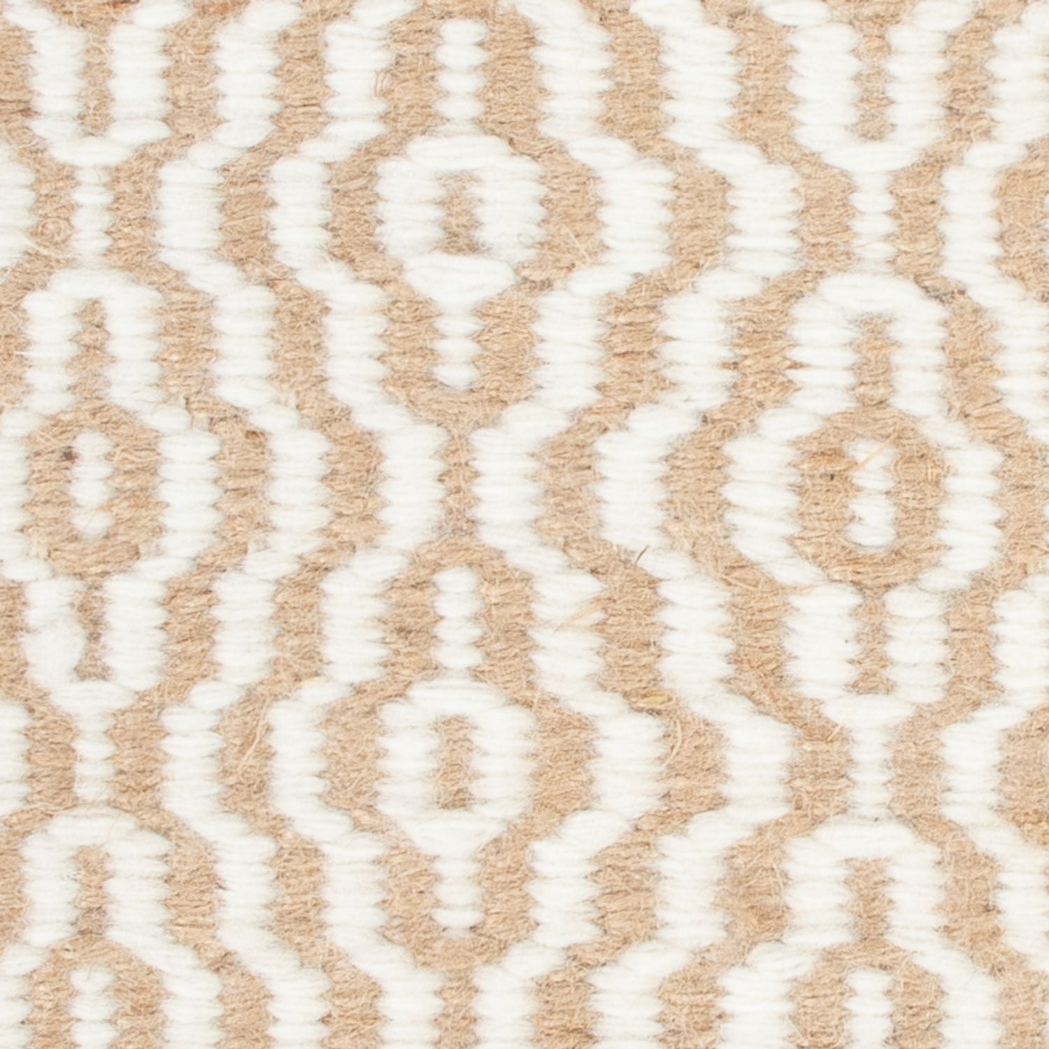 Uldtæppe firkantet  - 35 x 32 cm - beige