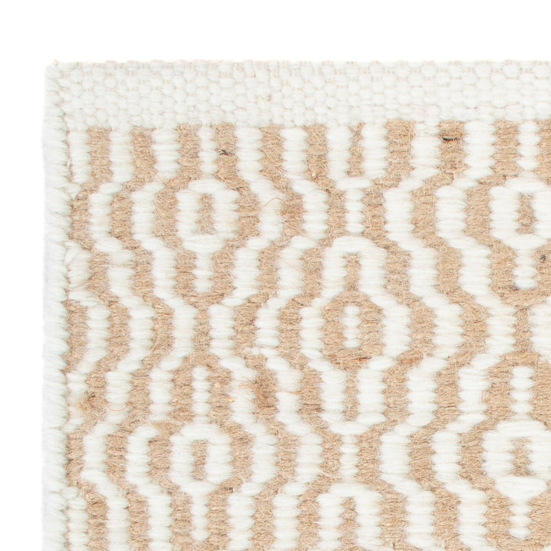 Uldtæppe firkantet  - 35 x 32 cm - beige