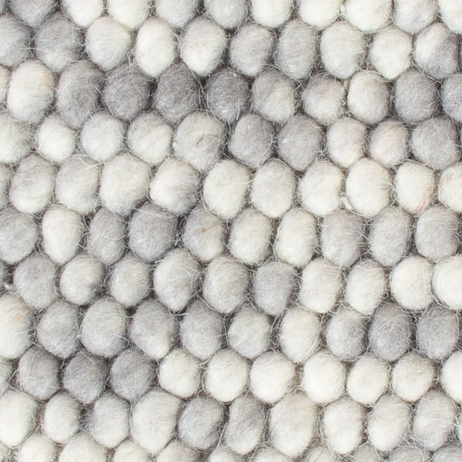 Uldtæppe firkantet  - 32 x 32 cm - lysegrå