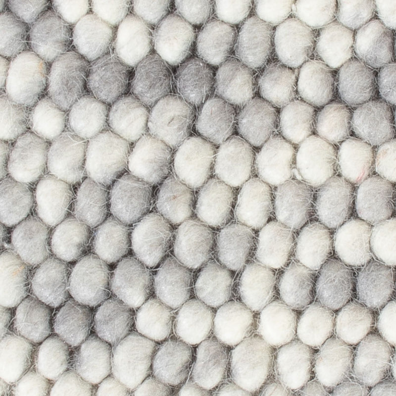 Uldtæppe firkantet  - 32 x 32 cm - lysegrå