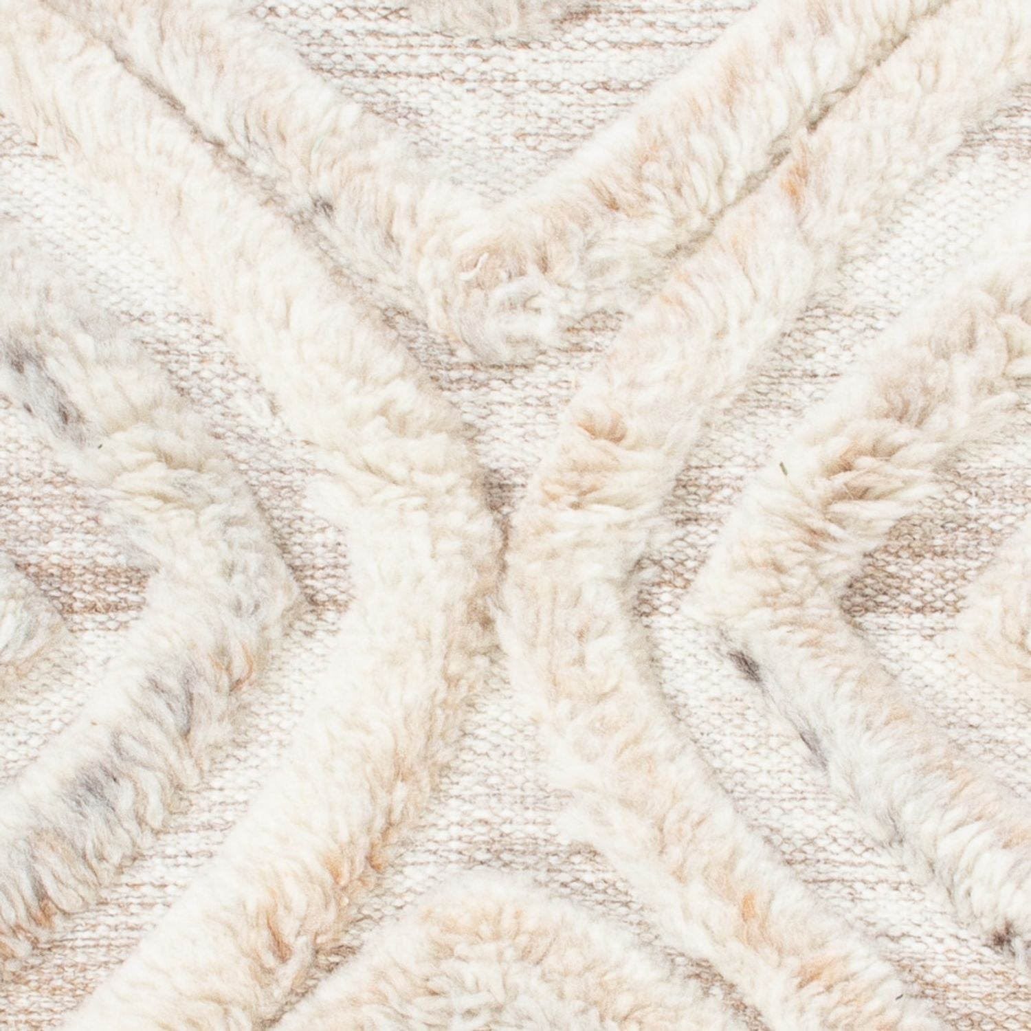 Uldtæppe - 90 x 60 cm - beige