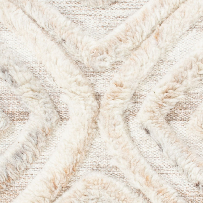 Uldtæppe - 90 x 60 cm - beige