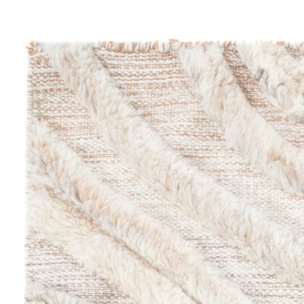 Uldtæppe - 90 x 60 cm - beige