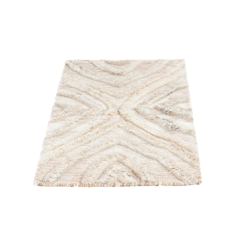 Uldtæppe - 90 x 60 cm - beige