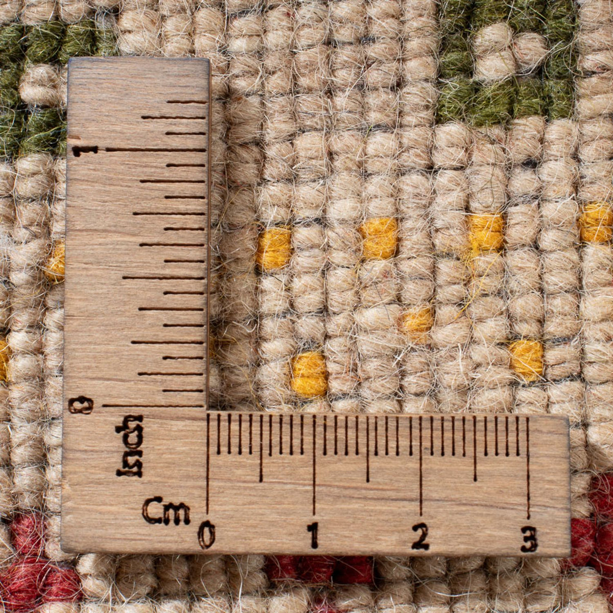 Gabbeh Tæppe - Loribaft Softy - 90 x 60 cm - lys beige