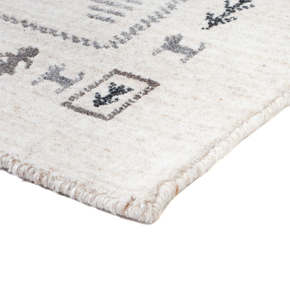 Gabbeh-tæppe - Indus - 90 x 60 cm - beige