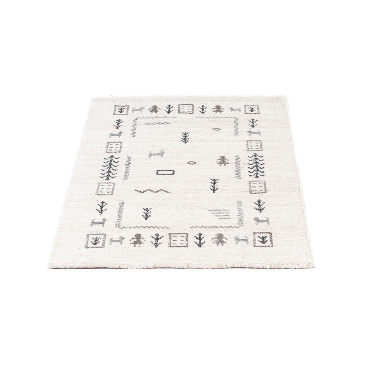 Gabbeh-tæppe - Indus - 90 x 60 cm - beige