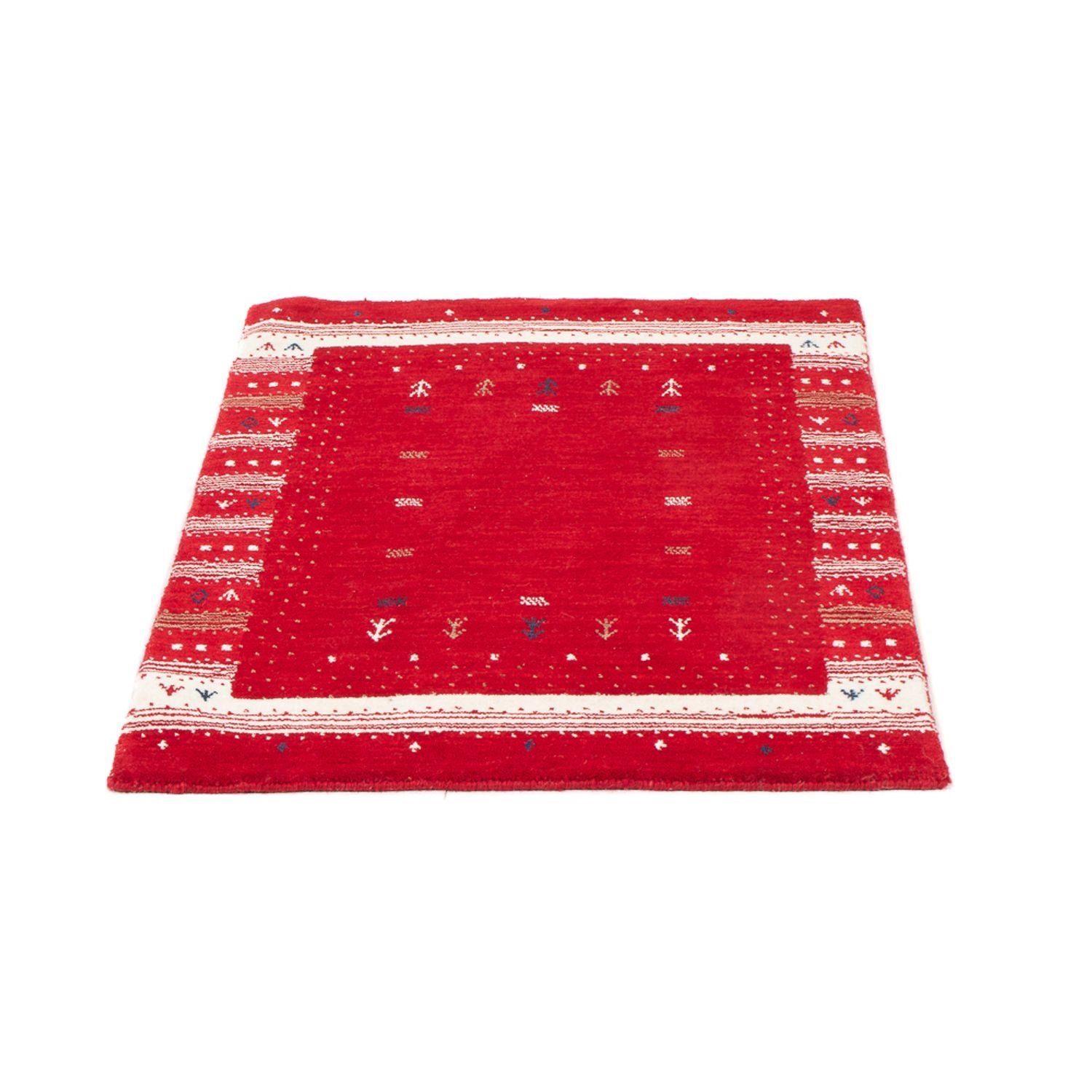 Gabbeh Tæppe - Loribaft Softy - 90 x 60 cm - rød
