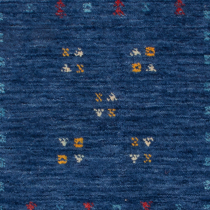 Uldtæppe - 90 x 60 cm - mørkeblå