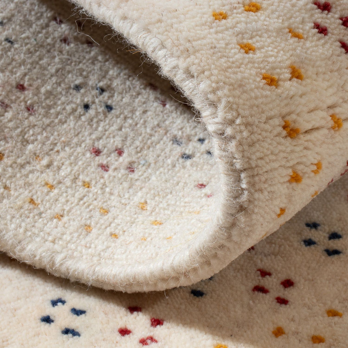 Gabbeh Tæppe - Loribaft Softy - 90 x 60 cm - beige