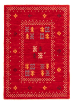 Gabbeh Tæppe - Loribaft Softy - 90 x 60 cm - rød