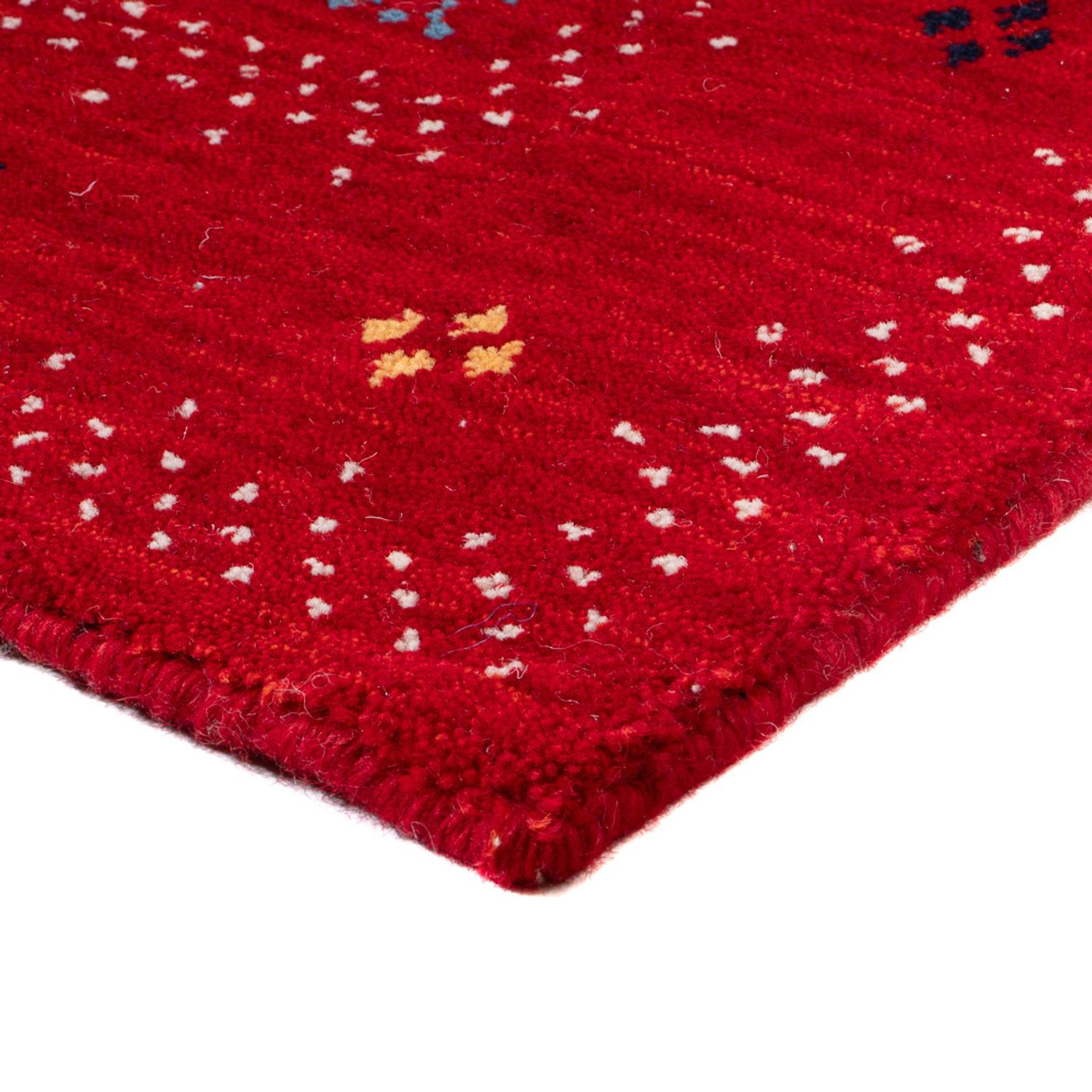 Gabbeh Tæppe - Loribaft Softy - 90 x 60 cm - rød