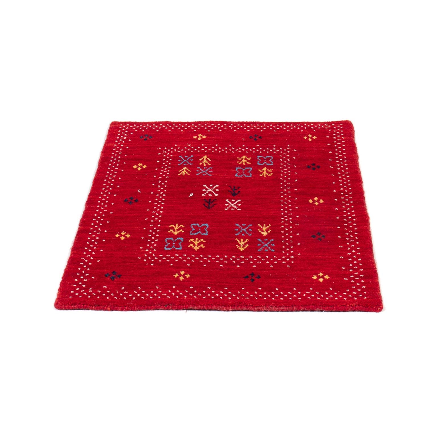 Gabbeh Tæppe - Loribaft Softy - 90 x 60 cm - rød