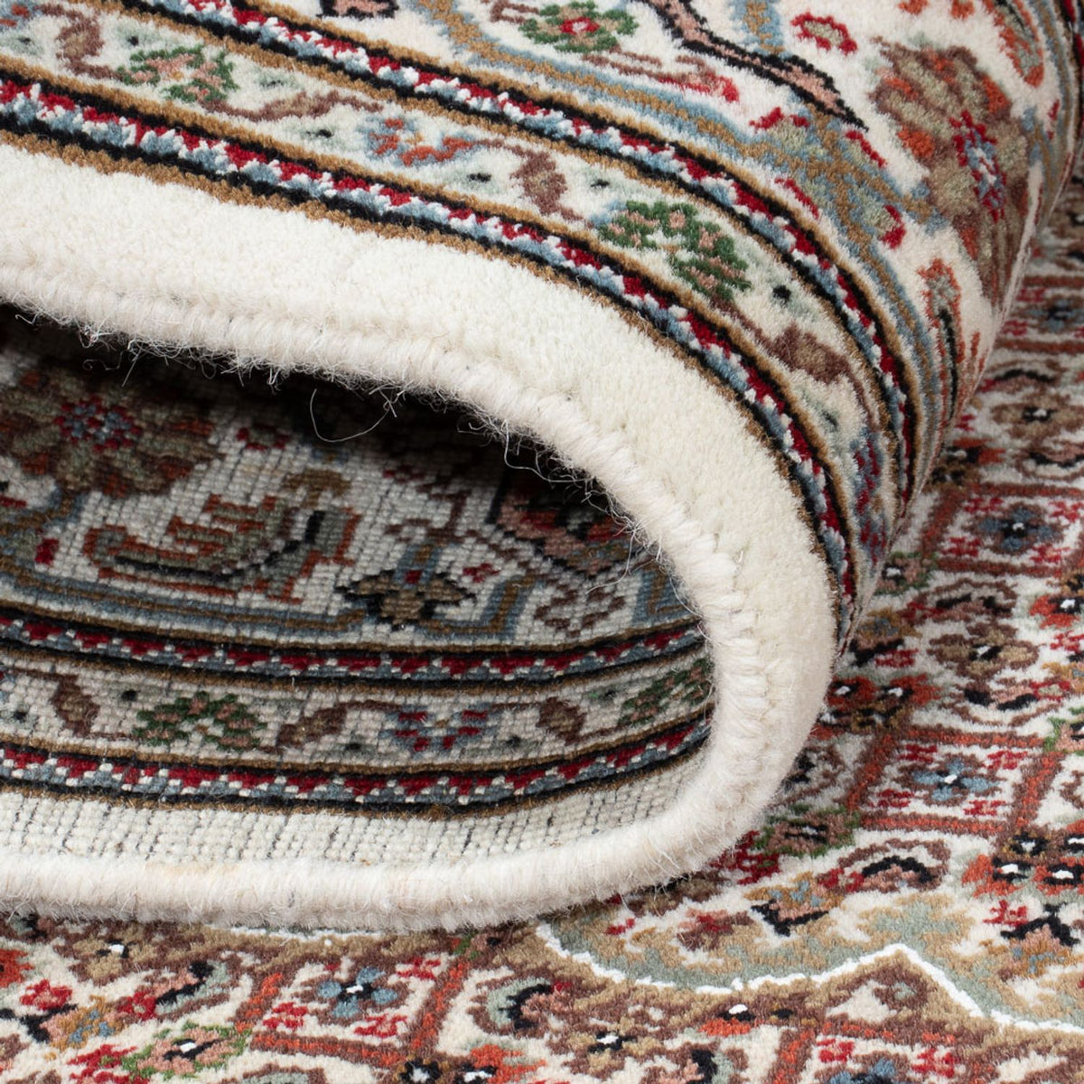 Orientalsk tæppe - Tabriz - 200 x 150 cm - mørk beige