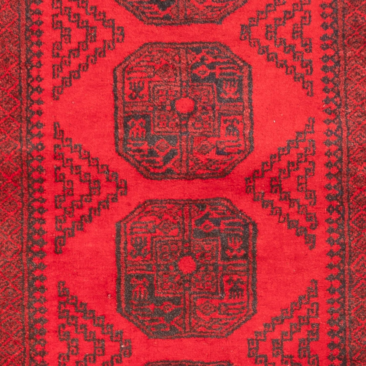 Afghansk tæppe - Filpa - 155 x 100 cm - rød