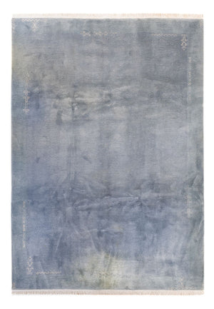 Nepal Tæppe - 350 x 240 cm - lyseblå