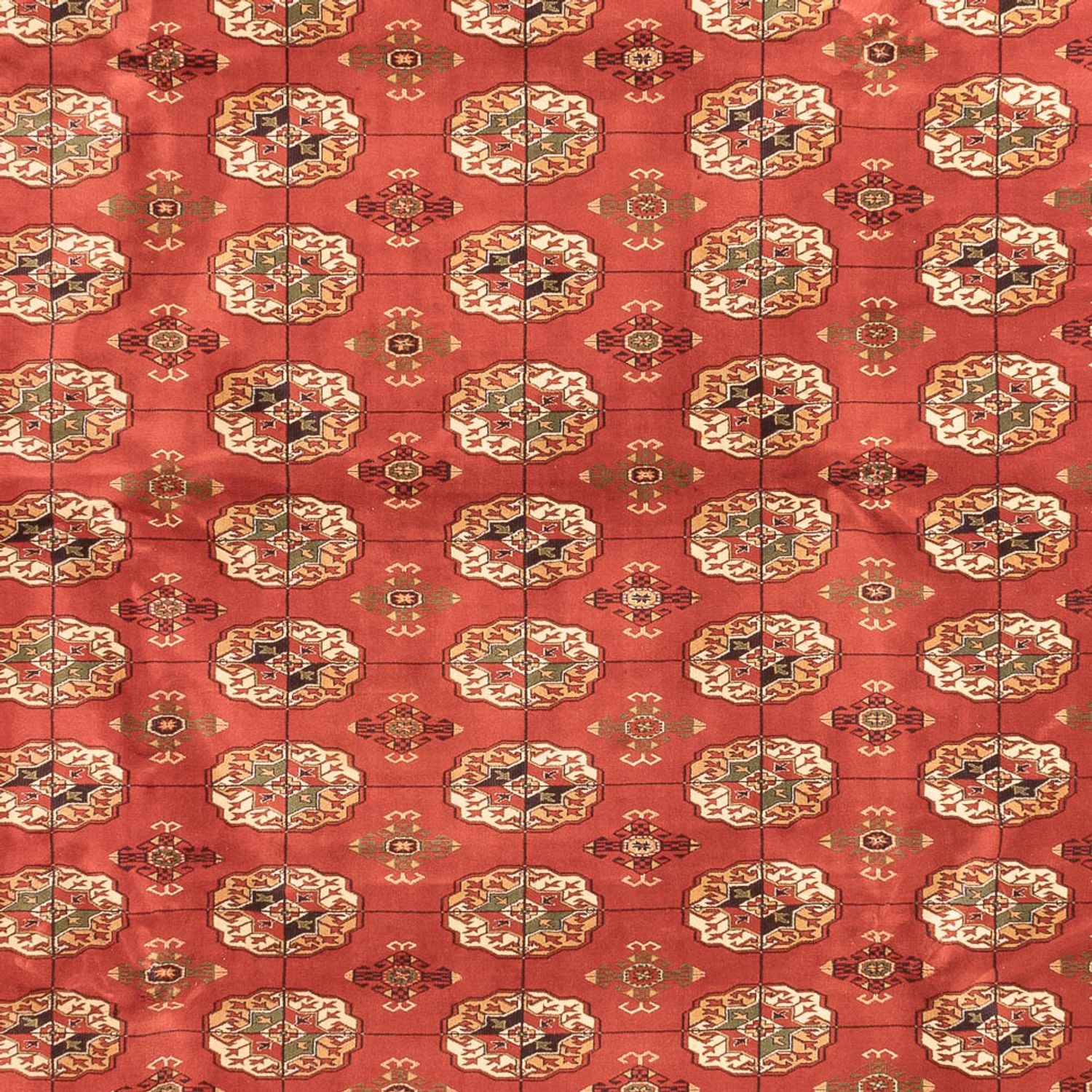 Afghansk tæppe - Bukhara - 410 x 300 cm - lysrød